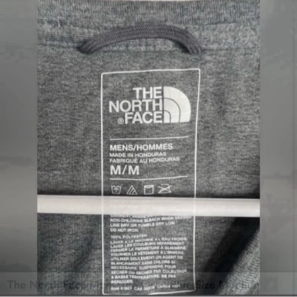 The North Face Mens Tee Gray/Blue Size Medium